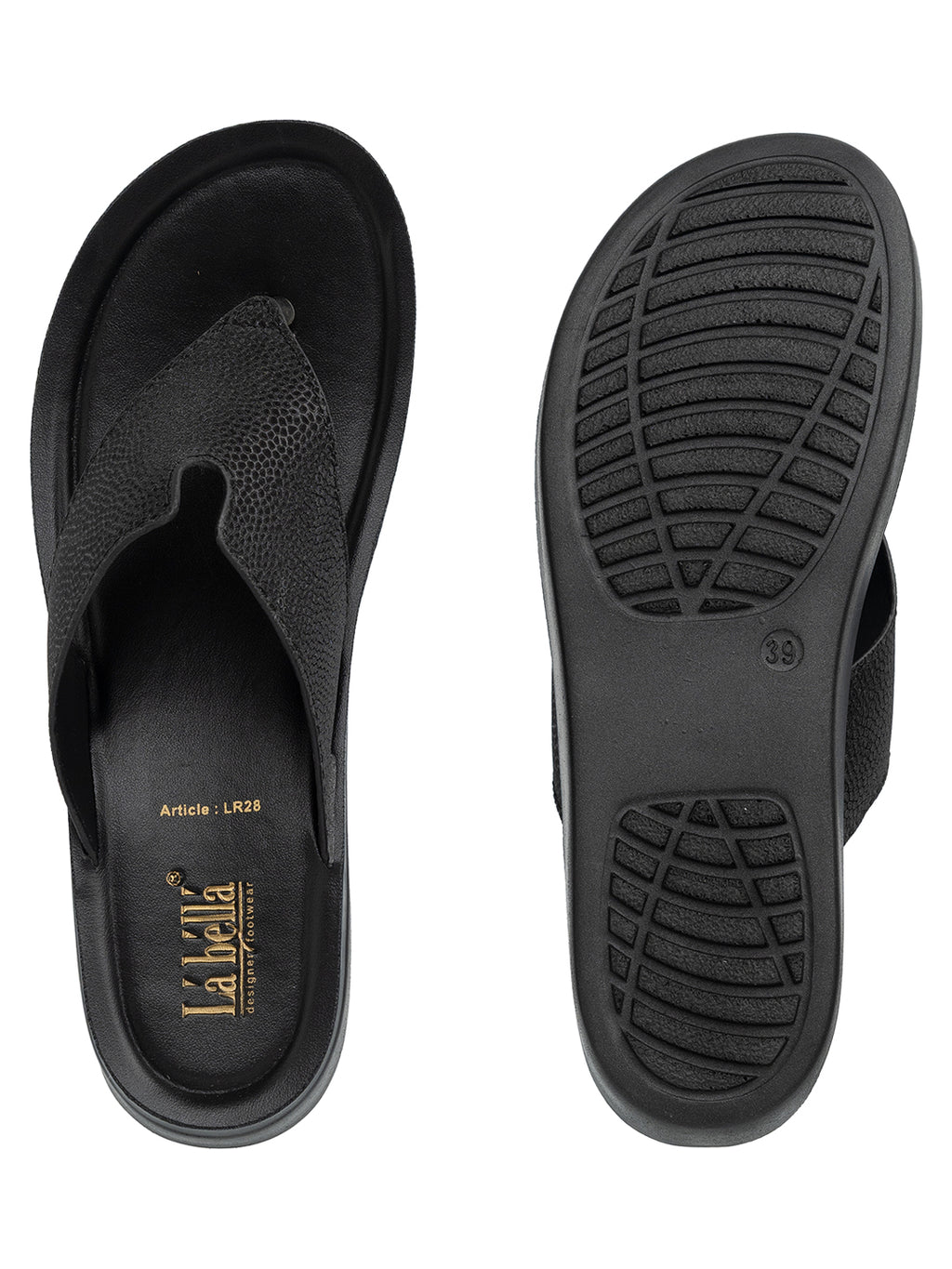 Textured Wedge Toe-Thong Sandals | Women's Comfort Slip-On Platform