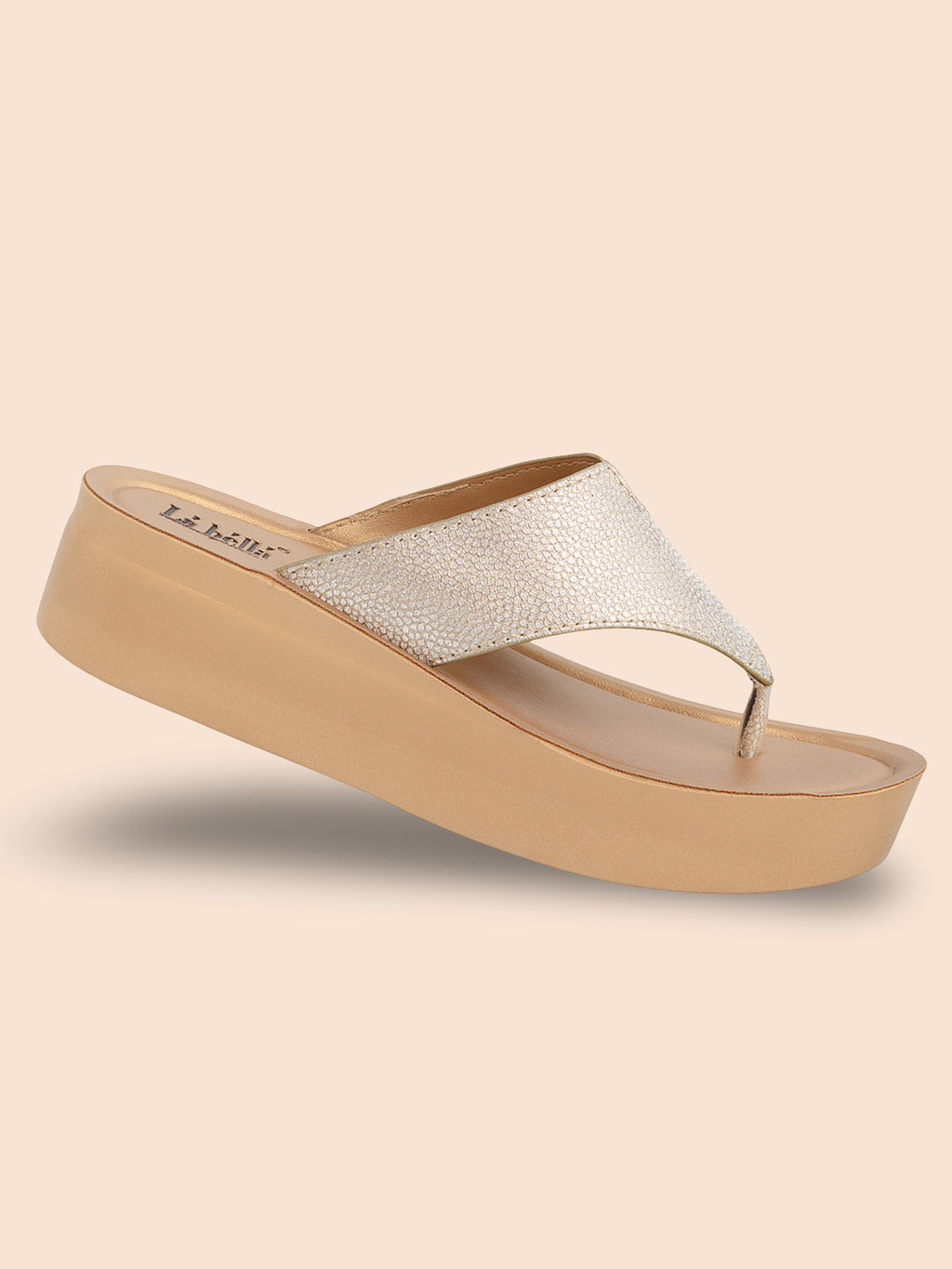 Textured Wedge Toe-Thong Sandals | Women's Comfort Slip-On Platform