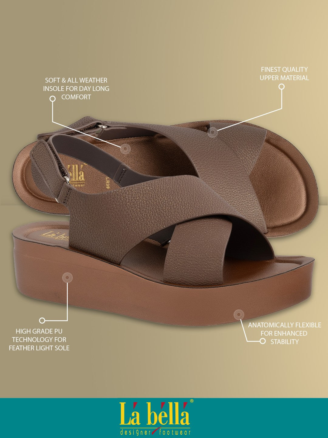 Labella Women's Sandal With Slip-On For LR39