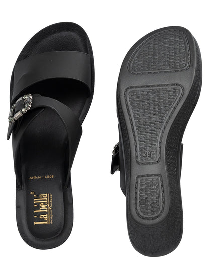 Labella Women's Sandal With Slip-On For LS08