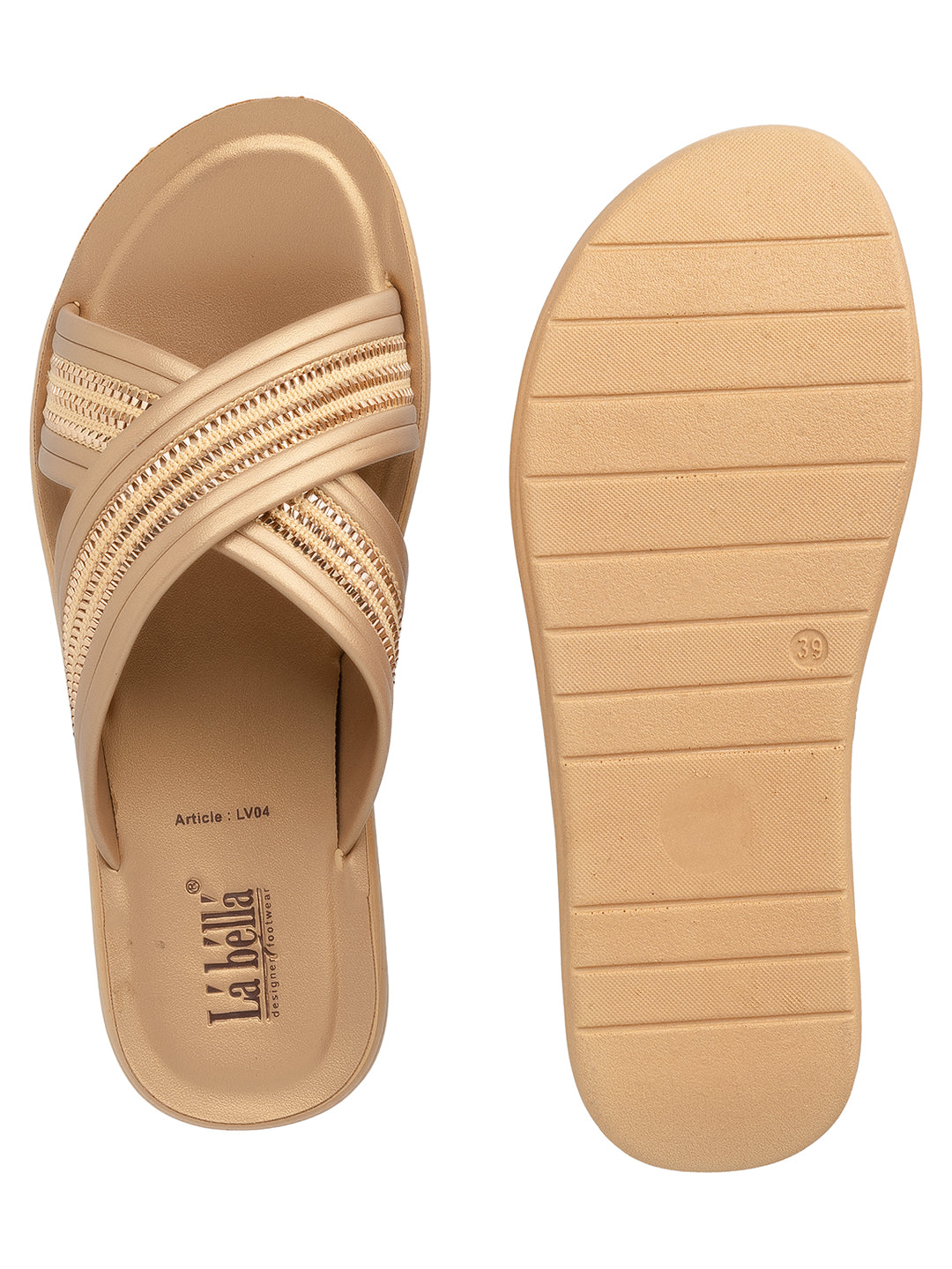 Labella Women's Sandal With Slip-On For LV04