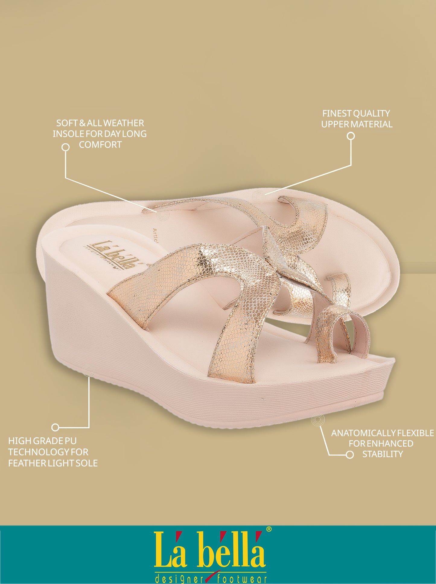 Labella Women's Sandal With Slip-On For LX28