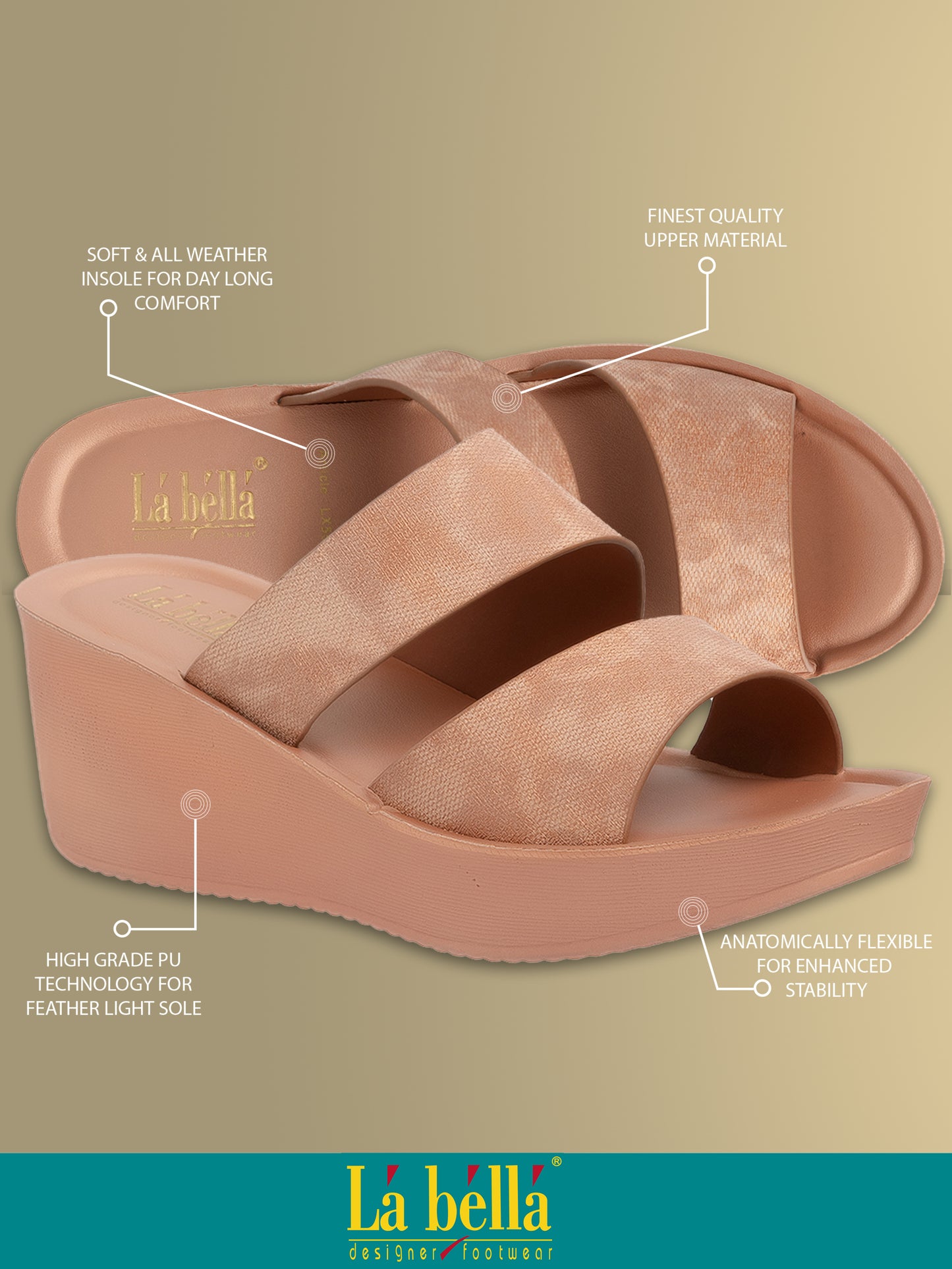 Labella Women's Sandal With Slip-On For LX55