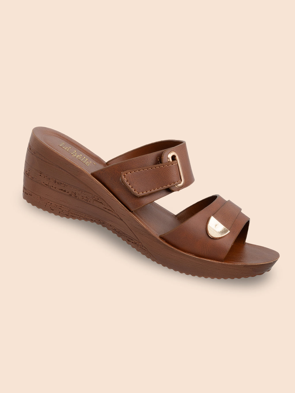 Dual-Strap Buckled Wedge Mules | Women's Casual Hills  Sandals
