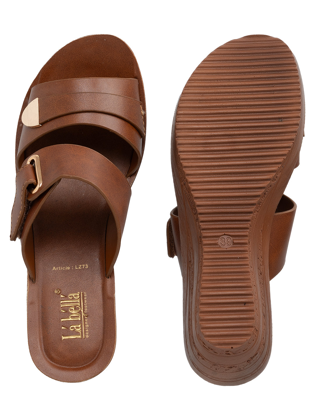 Dual-Strap Buckled Wedge Mules | Women's Casual Hills  Sandals
